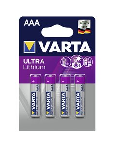 1x4 Varta Lithium Micro AAA LR 03