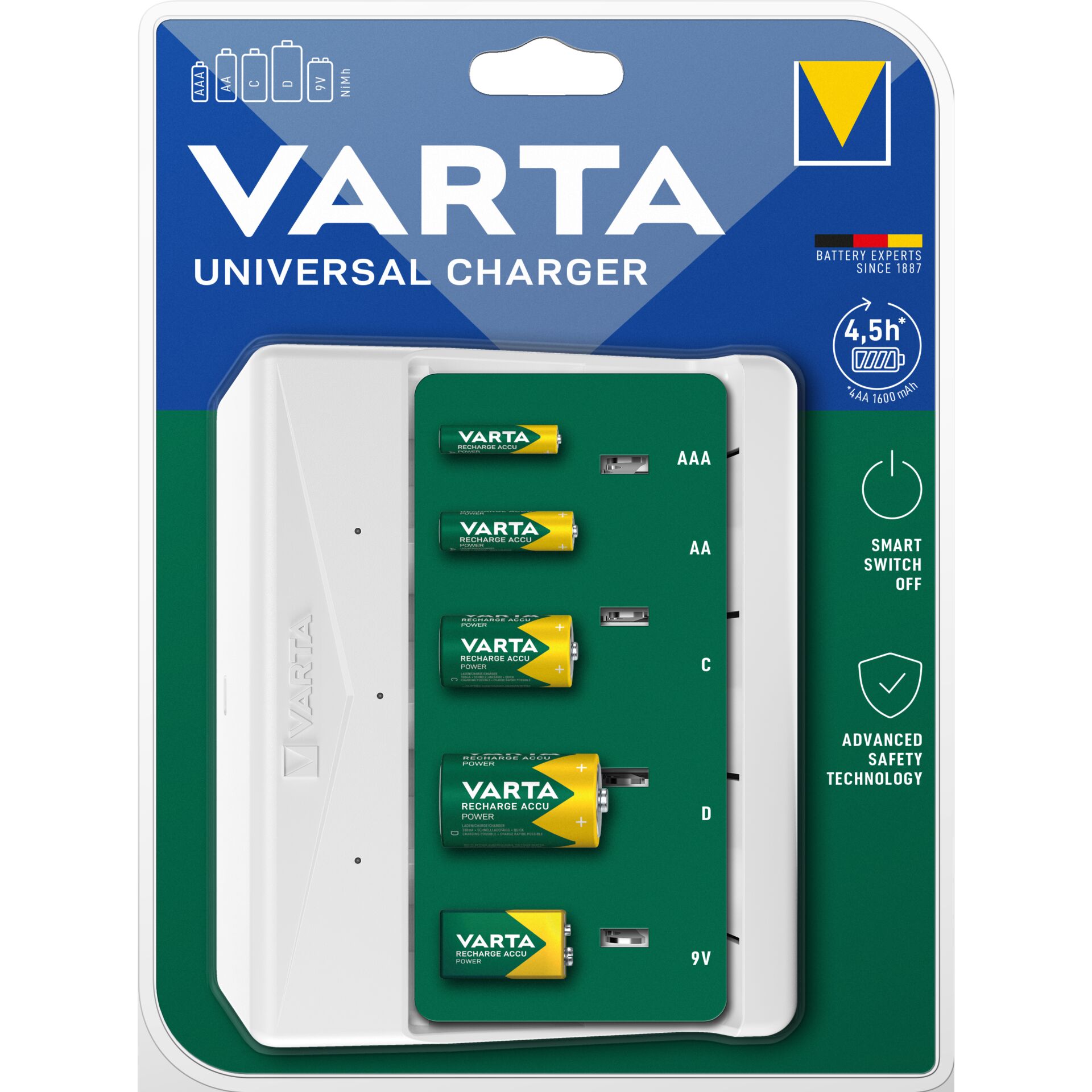 Varta Universal caricabatt. 57658 101 401